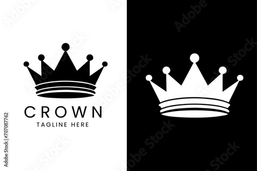 crown logo icon template creative design