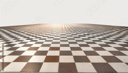 checkerboard chessboard checkered plane in angle perspective tilted vanishing empty floor