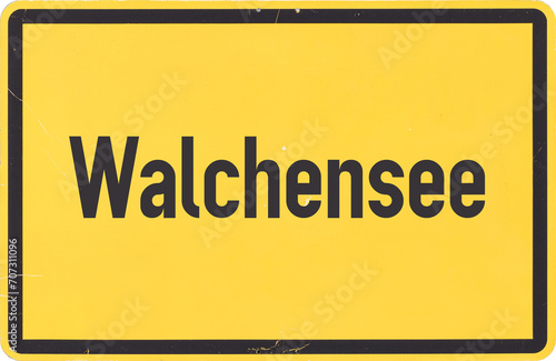 Ortsschild Walchensee