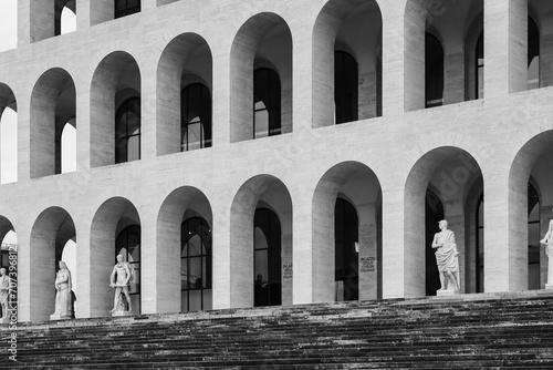 The Palazzo della Civilta Italiana, also known as the Colosseo Quadrato, is a building in the EUR district in Rome.