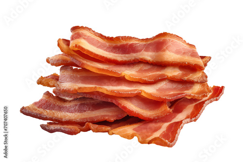a stack of bacon