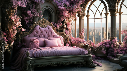 Beautiful room in fantasy style 