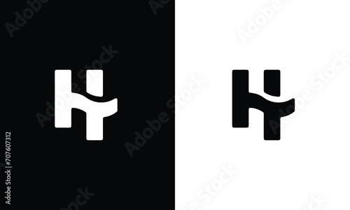 Professional and Minimalist Letter TH HT Logo Design