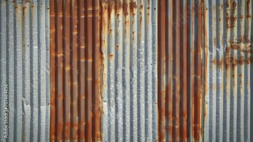 old rusted textured corrugated sheet background, Old zinc wall texture background. Rusted galvanized , texture surface of rusty on galvanize metal 