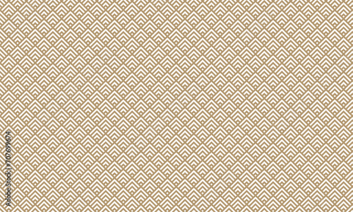 Geometric pattern with lines. Seamless vector background. White and gold texture. Graphic modern pattern