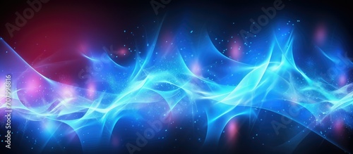 beautiful colorful abstract smoke light in black background.