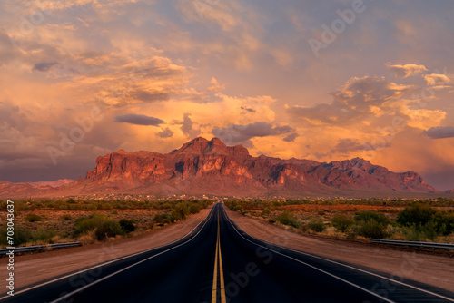 Road to the Superstition Mountains, Arizona