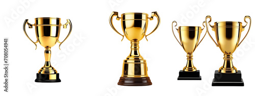 Golden trophy cup , winners golden cup. Created with Generative Ai technology. 