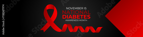 National Diabetes Awareness Month. Observed in November. suit for banner, cover, poster, brochure, website, greeting card, background, backdrop, holiday, flyer, AID, HBC. vector illustration