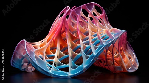 4d printing shape shifting objects time responsive materials solid color background