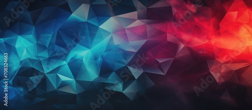 Abstract illustration of black polygons on a colorful background, resembling viral dark matter.
