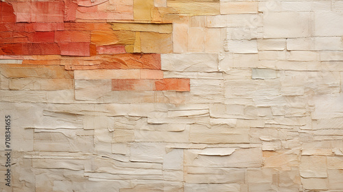 Colorful Handmade Recycled Paper Mache Texture 