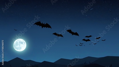 Enchanting Halloween Night Illustration