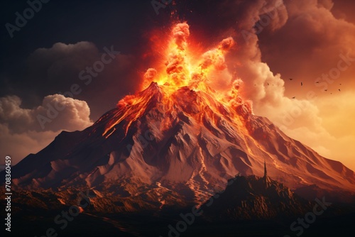 volcanic eruption