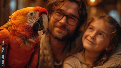 Tierliebe – Papagei und seine Familie