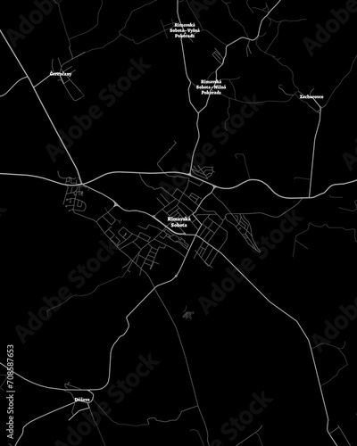 Rimavska Sobota Slovakia Map, Detailed Dark Map of Rimavska Sobota Slovakia