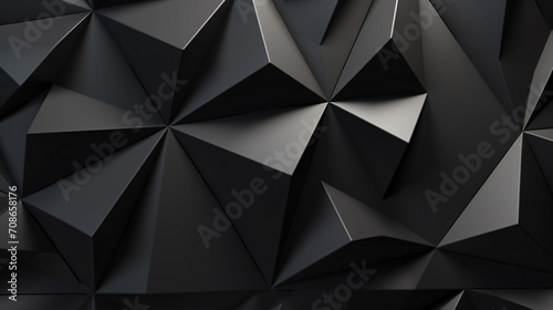 Engage with the captivating aesthetics of a black triangular abstract background featuring a grunge surface in 3D rendering.