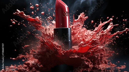 Red lipstick explosion