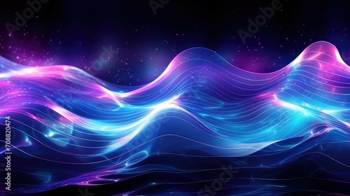 modern wave digital background illustration technology vibrant, motion futuristic, forms lines modern wave digital background