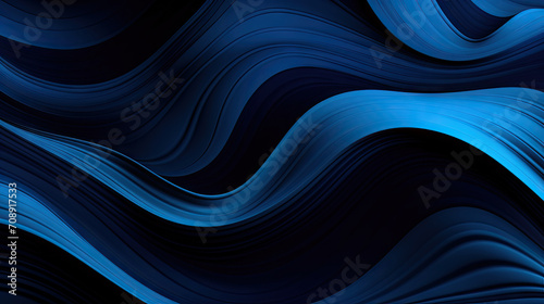 Abstract dynamic wave background.blue futuristic waves particles and dots.wave technology background with blue light, digital wave effect, corporate concept. Cyberspace of future.Science innovation