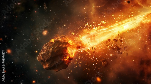 落下する隕石のイメージ01