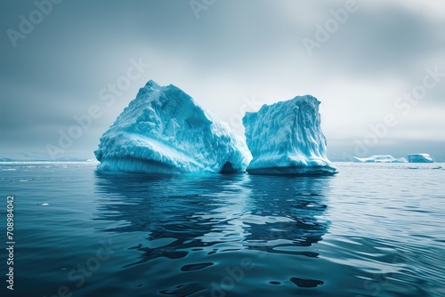 Chilling Abstraction: Icebergs Sculpting the Sea