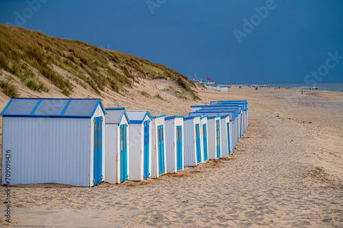 Hütten am Strand von Texel