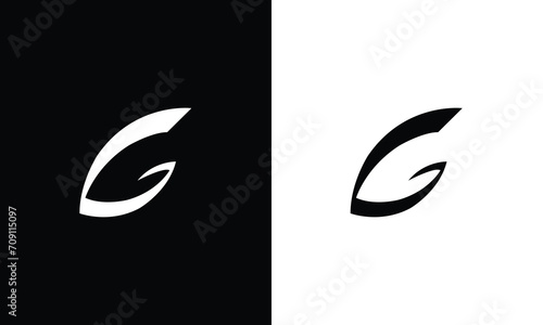 initial G letter logo design vector illustration
