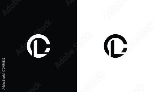 Letter CL simple monogram logo deign