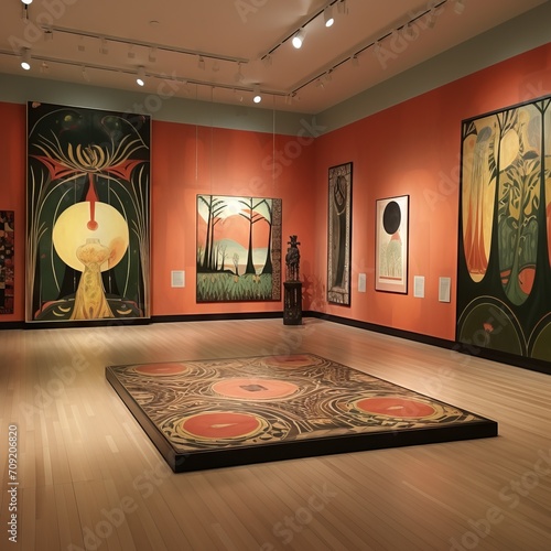Exhibition Hall in the Vienna Secession Museum of Jungian Archetypes. From the series “Imaginary Museums."