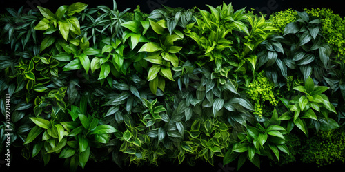 dark and light green foliage of a healthy tropical forest plant growing new leaves braches background or the naturally walls texture Ideal for use in the design fairly cooling eyes making mind fresh.