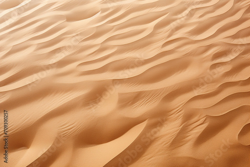 Wavy sand background. Sand texture in the desert or on the beach. Generative AI