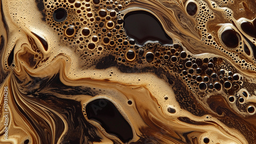 coffee liquid texture close up