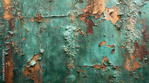 Aged copper surface with verdigris patina and water marks, illustrating the graceful aging of metal.
