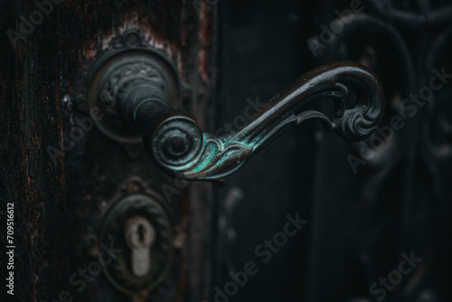 Zabytkowa klamka do drzwi