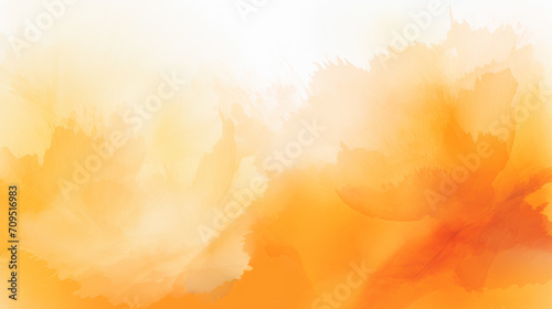 Abstract orange watercolor background.Hand painted watercolor. AI