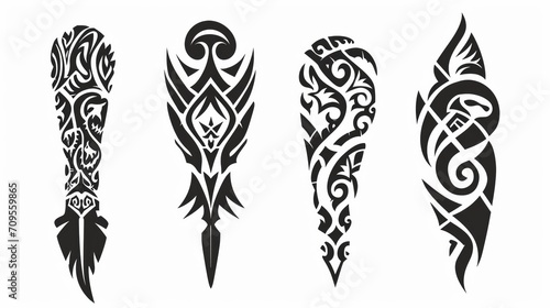 vector tattoos tribal designs collection 