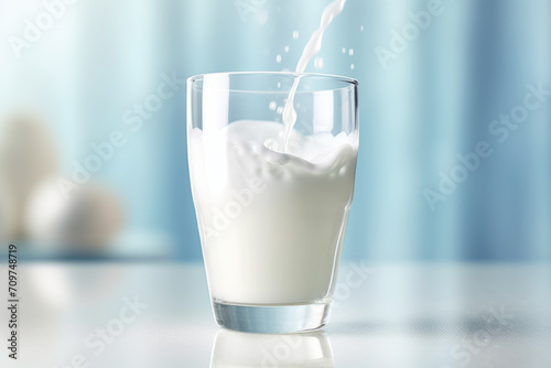 Proteinrich Milk Realistic Illustration