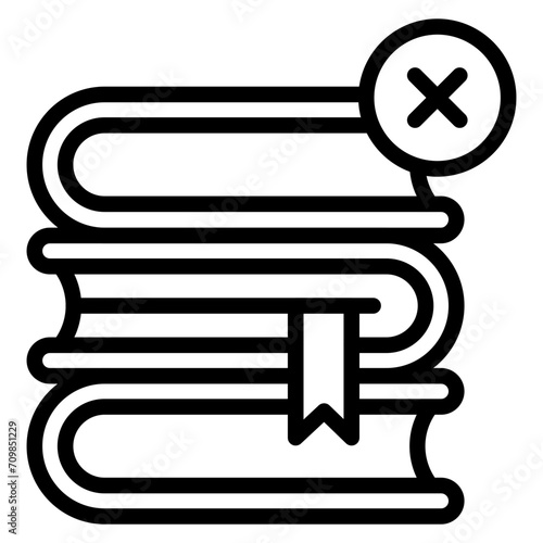 No Education icon vector image. Can be used for Homeless.