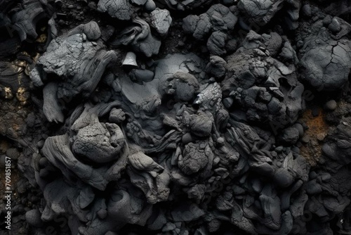 A black fossil fuel known for its high carbon content, formed from the remains of plants millions of years ago. Generative AI
