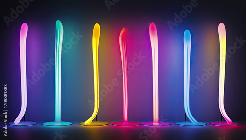 Assorted Toothbrushes in a Row - Four Different Colors for All Your Dental Needs