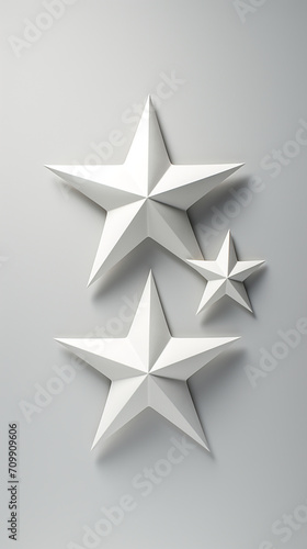 White star shapes, on a light gray background created with Generative Ai