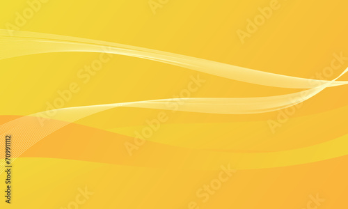 yellow orange line wave curves stipe with smooth gradient abstract background