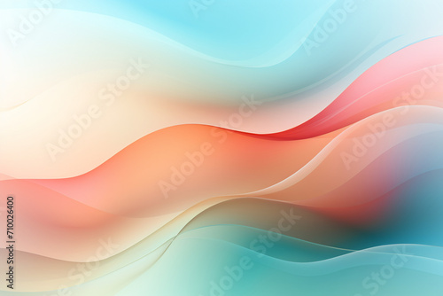 Subtle waves in pastel shades, offering a calming background for presentations on stress management and work-life balance.