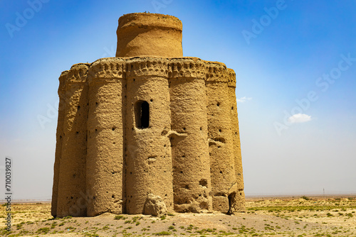 Iran. Old dovecote (pigeon tower) in Ghurtan, near Varzaneh town (Isfahan province)