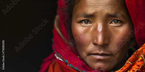 studio portrait of a Nepalese woman