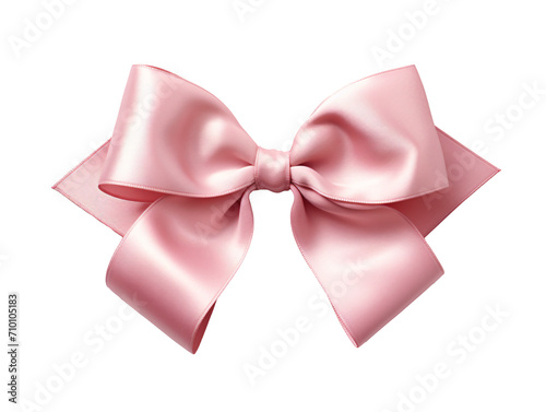 a pink bow with a bow