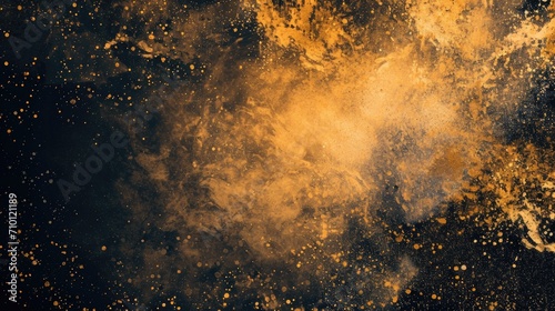 Abstract color powder explosion on black background,abstract powder background