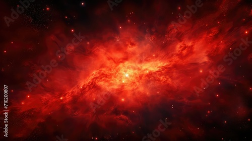 planets space red background illustration universe nebula, asteroid satellite, astronaut rocket planets space red background
