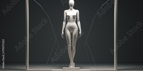 Mannequin in studio and clothing design